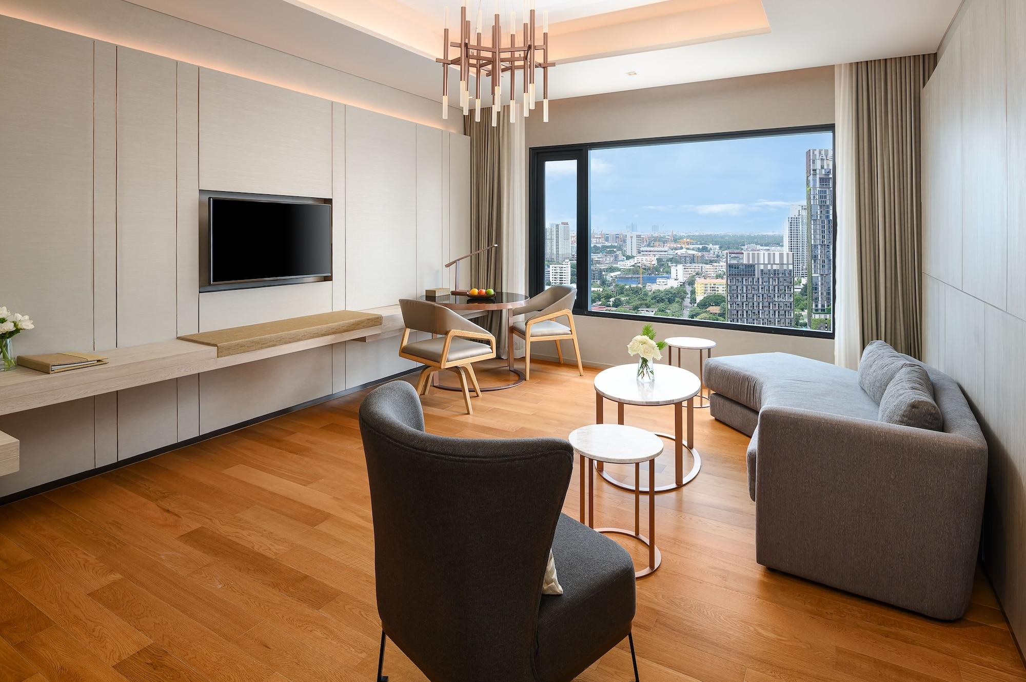 Hotel Nikko Bangkok Exterior photo Living room of a suite